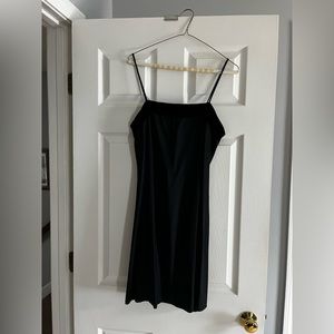 Black slip dress